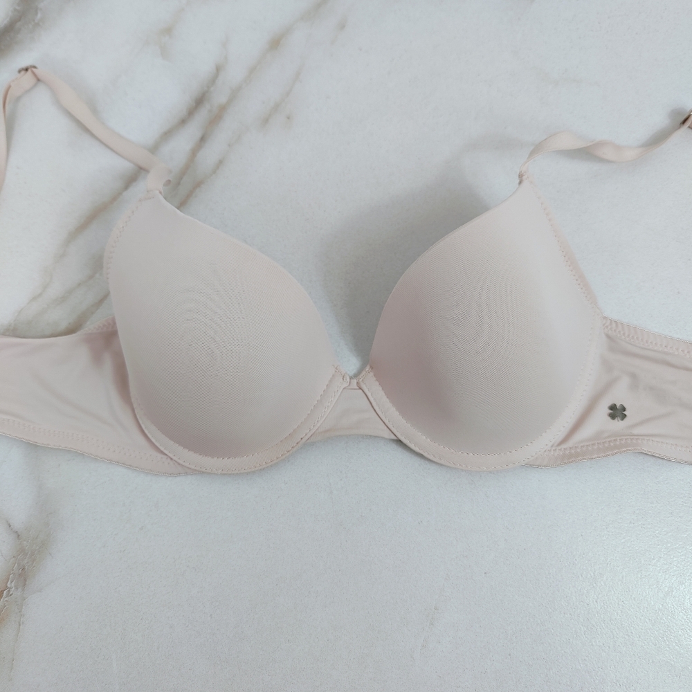 Lucky Brand Beige Lightly Lined T-shirt Underwire Bra, 34B